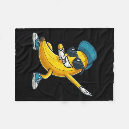 Dabbing Banana Lazy Halloween Pretend Im Banana Co Fleece Deken (Voorkant (Horizontaal))