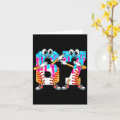 Dabbing Baseball Ice Cream Drip Number 67 Birthday Kaart (Gele Bloem)