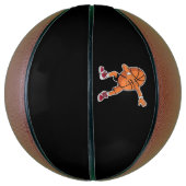 Dabbing Basketbal Bal Grappige Sportspeler  (Verticaal)