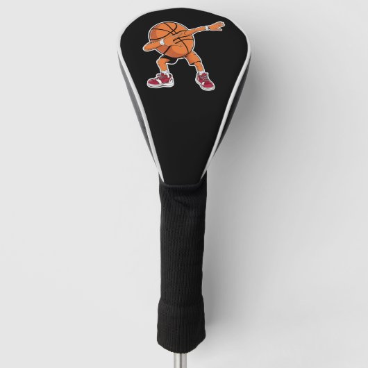 Dabbing Basketbal Bal Grappige Sportspeler  Golfheadcover (Voorkant)
