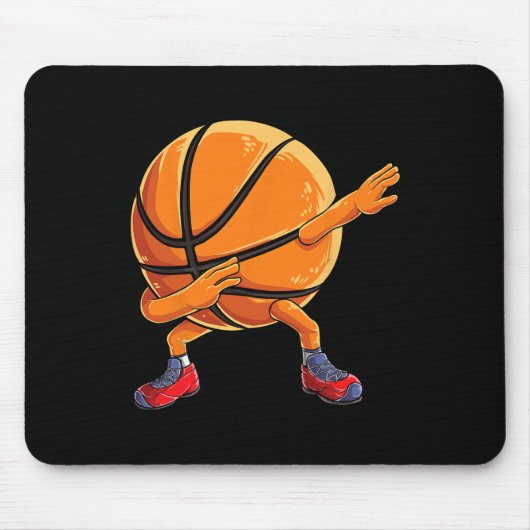 Dabbing Basketbal Fun Boys Mannen Vrouwen Sport Muismat (Voorkant)