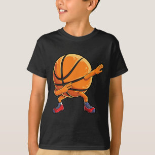 Dabbing Basketbal Fun Boys Mannen Vrouwen Sport T-shirt