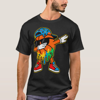 Dabbing Basketbal Ijsje Drip Jongens Basketbal T-shirt
