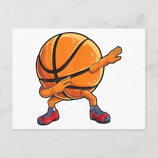 Dabbing Basketball Ball Funny Boys Mannen Sport Briefkaart (Voorkant)