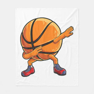 Dabbing Basketball Ball Funny Boys Mannen Sport Fleece Deken