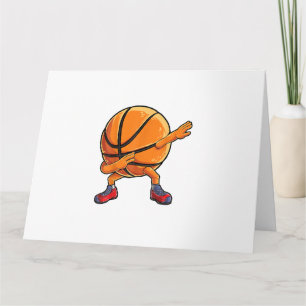 Dabbing Basketball Ball Funny Boys Mannen Sport Kaart
