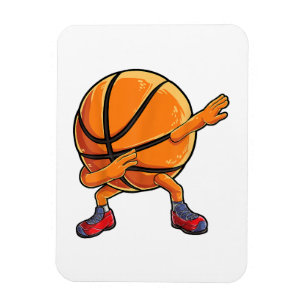 Dabbing Basketball Ball Funny Boys Mannen Sport Magneet