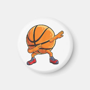 Dabbing Basketball Ball Funny Boys Mannen Sport Magneet