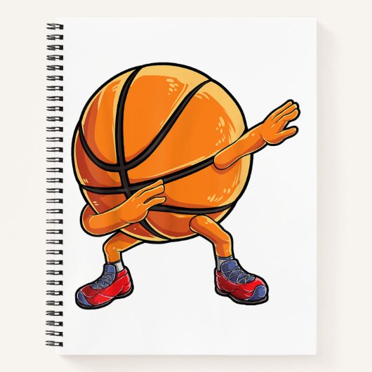 Dabbing Basketball Ball Funny Boys Mannen Sport Notitieboek (Voorkant)
