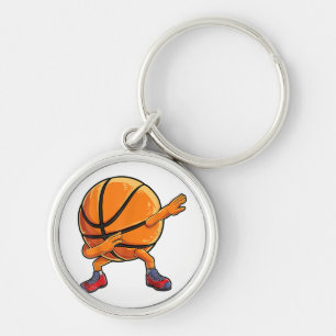 Dabbing Basketball Ball Funny Boys Mannen Sport Sleutelhanger