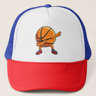 Dabbing Basketball Ball Funny Boys Mannen Sport Trucker Pet
