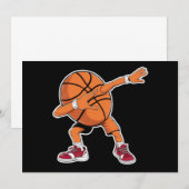 Dabbing Basketball Ball Funny Sports Player Kaart (Voorkant / Achterkant)