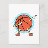 Dabbing Basketball Briefkaart (Voorkant)