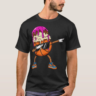 Dabbing Basketball Drip Ice Cream T-shirt