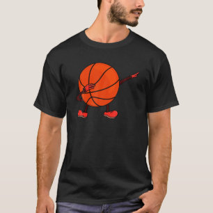 Dabbing Basketball Funny Kinder Player Ball Sport T-shirt