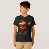 Dabbing Basketball Sungles Funny Christmas Tee Boy T-shirt (Voorkant volledig)