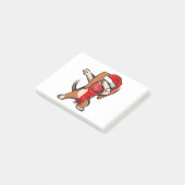 Dabbing Beagle draagt gezichtsmasker Dab Dance Cut Post-it® Notes (Schuin)