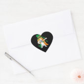 Dabbing Beagle Leprechaun St Patricks Day Gift Hart Sticker (Envelop)