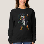 Dabbing Bernese Mountain Dog Premium Trui (Voorkant)