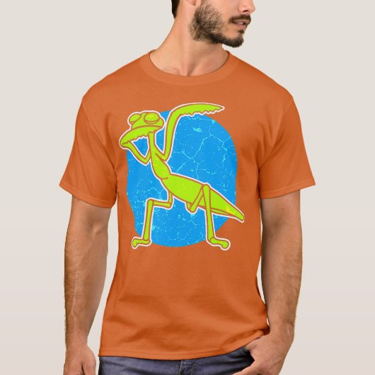 Dabbing Bidden Mantis - Grappig schar bug Shirt (Voorkant)