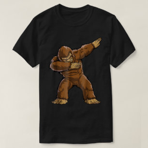 Dabbing Bigfoot Grappige Cryptid Kunst T-shirt