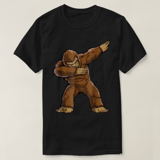 Dabbing Bigfoot Grappige Cryptid Kunst T-shirt (Design voorkant)