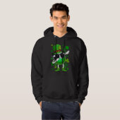 Dabbing Billiard Ball Leprechaun St Patrick's Day Hoodie (Voorkant volledig)