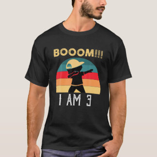 Dabbing Birthday 3 Years Old Birthday Outfit Boys T-shirt