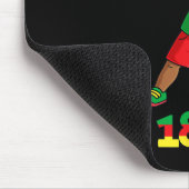 Dabbing Black King Juneteenth Melanin Brown Skin B Muismat (Hoek)