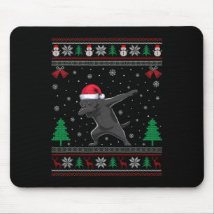 Dabbing Black Labrador Dog Santa Hat Jongens Meisj Muismat