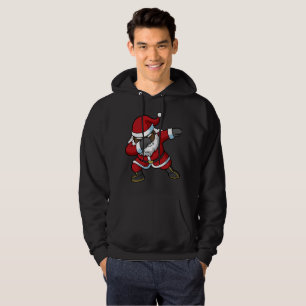 Dabbing Black Santa Claus Dab Kerstmis Hoodie