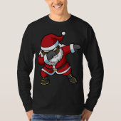 Dabbing Black Santa Claus Dab Kerstmis T-shirt (Voorkant)