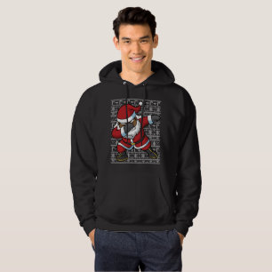 Dabbing Black Santa Dab Ugly KerstSweater Hoodie