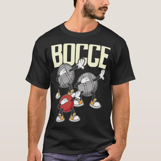 Dabbing Bocce Ball with Jack Bocci Dab Game Bocce T-shirt (Voorkant)