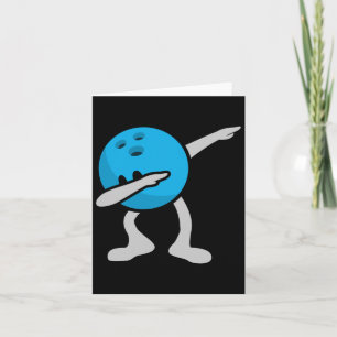 Dabbing Bowling Shirt Verjaardag Party Bowling Gif Kaart