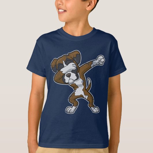 Dabbing Boxer Dog Dab T-shirt (Voorkant)