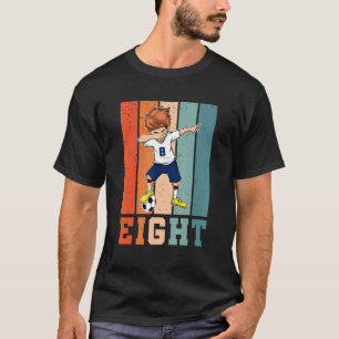 Dabbing Boy 8 jaar oude voetbalspeler 8th B T-shirt