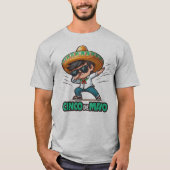 Dabbing BOY Cinco De Mayo Let's Fiesta Mexican T-shirt (Voorkant)