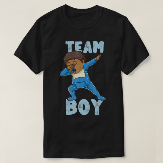 Dabbing Boy Gender onthult Team Boy  T-shirt (Design voorkant)