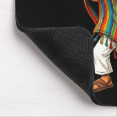 Dabbing Boy Sombrero Serape Cinco de Mayo Feest Muismat (Hoek)
