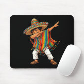 Dabbing Boy Sombrero Serape Cinco de Mayo Feest Muismat (Met muis)