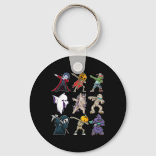 Dabbing Boys Halloween Pompoen Skelet Kinderen Pom Sleutelhanger