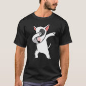 Dabbing Bull Terrier Dog Dab Dance T-shirt (Voorkant)