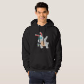 Dabbing Bunny 80 s Retro Sunglasses Rabbit Easter  Hoodie (Voorkant volledig)