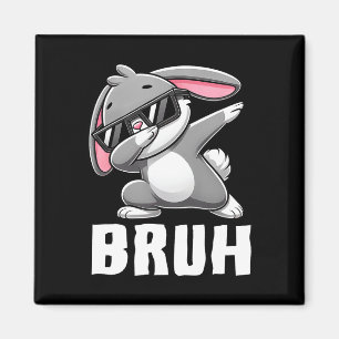 Dabbing Bunny Bruh Meme Paasdag Dab Bunny Tiener Magneet