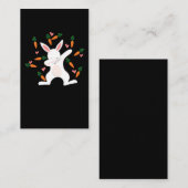 Dabbing Bunny Carrots Lover Funny Animal Visitekaartje (Voorkant / Achterkant)