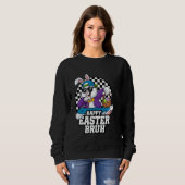 Dabbing Bunny Easter Bruh Meme Grappig Gezegde Tie Trui (Voorkant volledig)