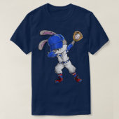 Dabbing Bunny Easter Day Baseball Catcher Happy Ea T-shirt (Design voorkant)