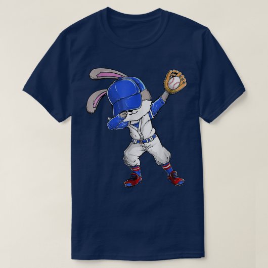 Dabbing Bunny Easter Day Baseball Catcher Happy Ea T-shirt (Design voorkant)