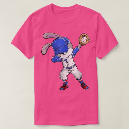 Dabbing Bunny Easter Day Baseball Catcher Happy Ea T-shirt (Design voorkant)